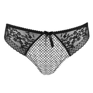 S/sz6 - Madison Brazilian Brief WhiteBlack Lattice